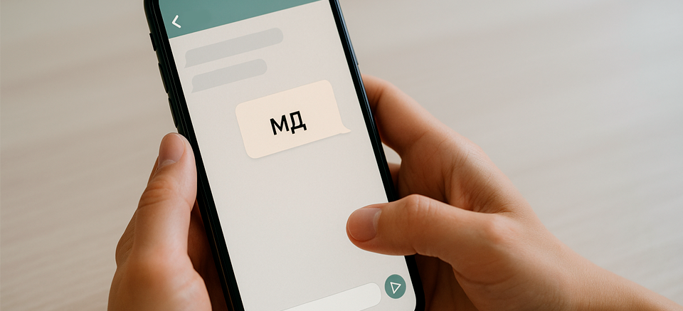 Значение «МД» в онлайн-переписке